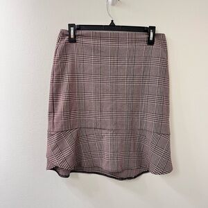 White House Black Market Checkered Pencil Skirt